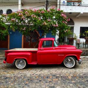 Vintage Red Chevy Truck 1