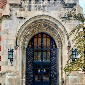 U of C Saieh Hall Doorway